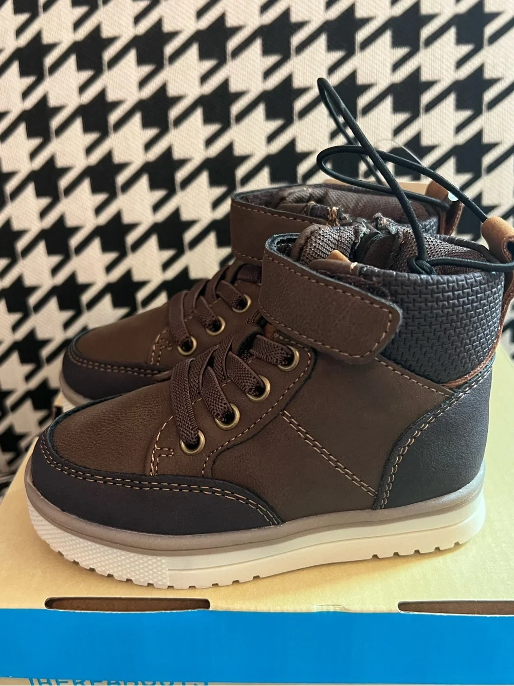 Thereabouts Toddler Boys Lil Asher Flat Heel Lace Up Boots- Size 5
